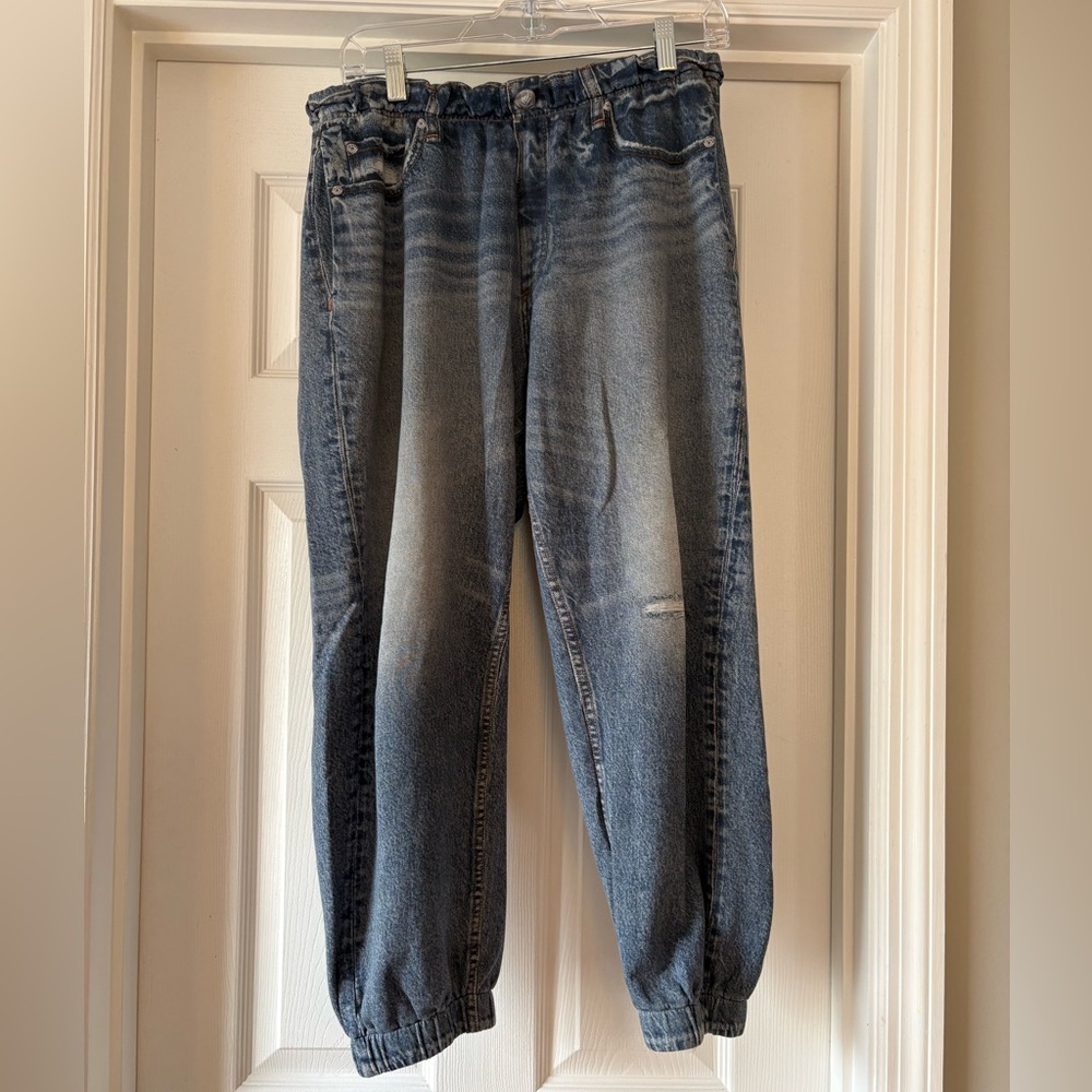 rag & bone Miramar Cotton Terry Sweatpant Jeans Large Lynn - Picture 6 of 11